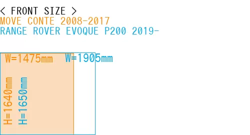 #MOVE CONTE 2008-2017 + RANGE ROVER EVOQUE P200 2019-